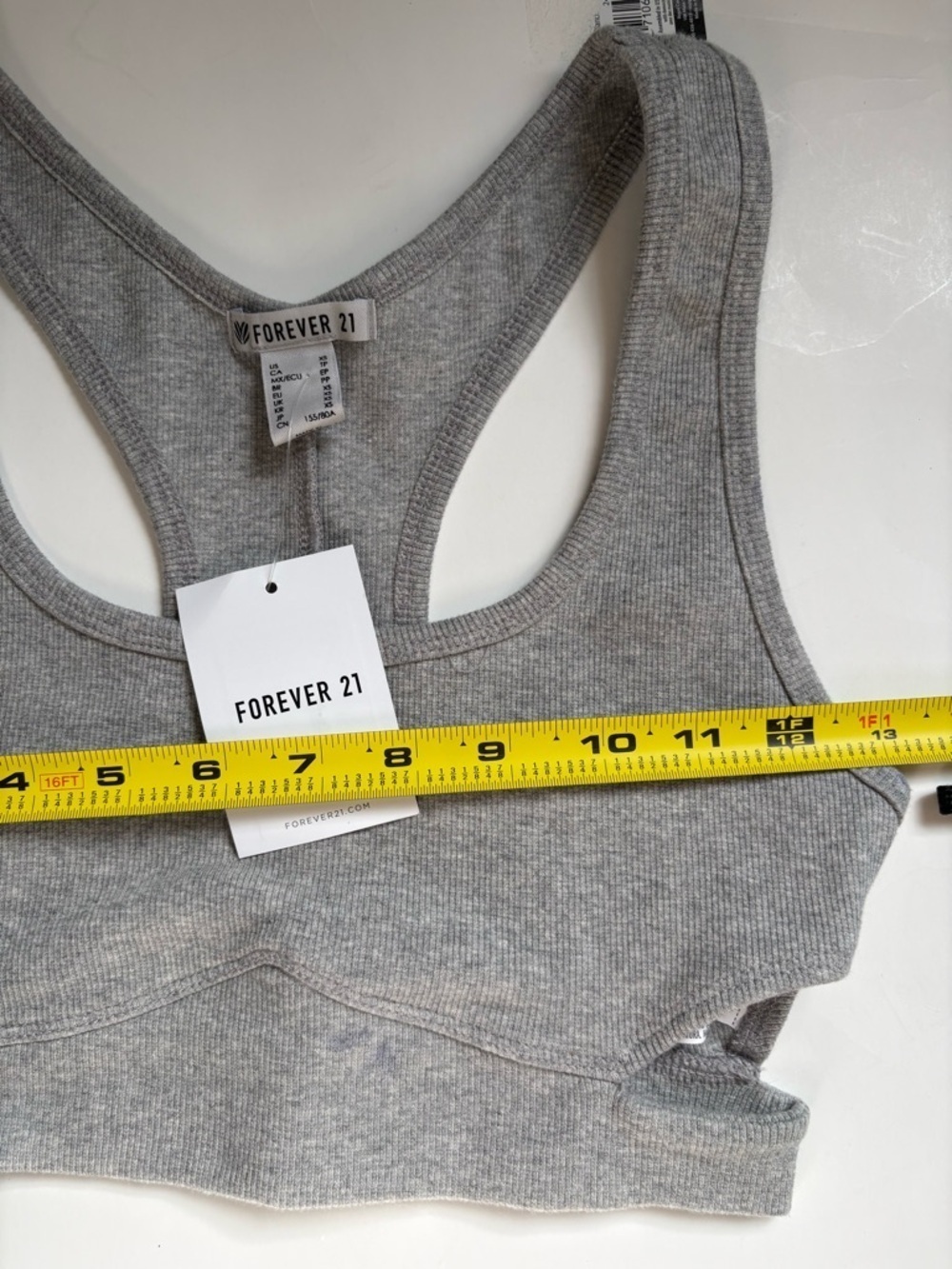 Forever 21 Gray Ribbed Racerback Bralette - Picture 9 of 10
